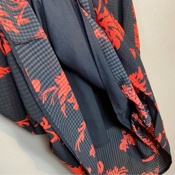 Who What Wear Floral Print Smocked Waist Dress. Size S - Picture 15 of 16